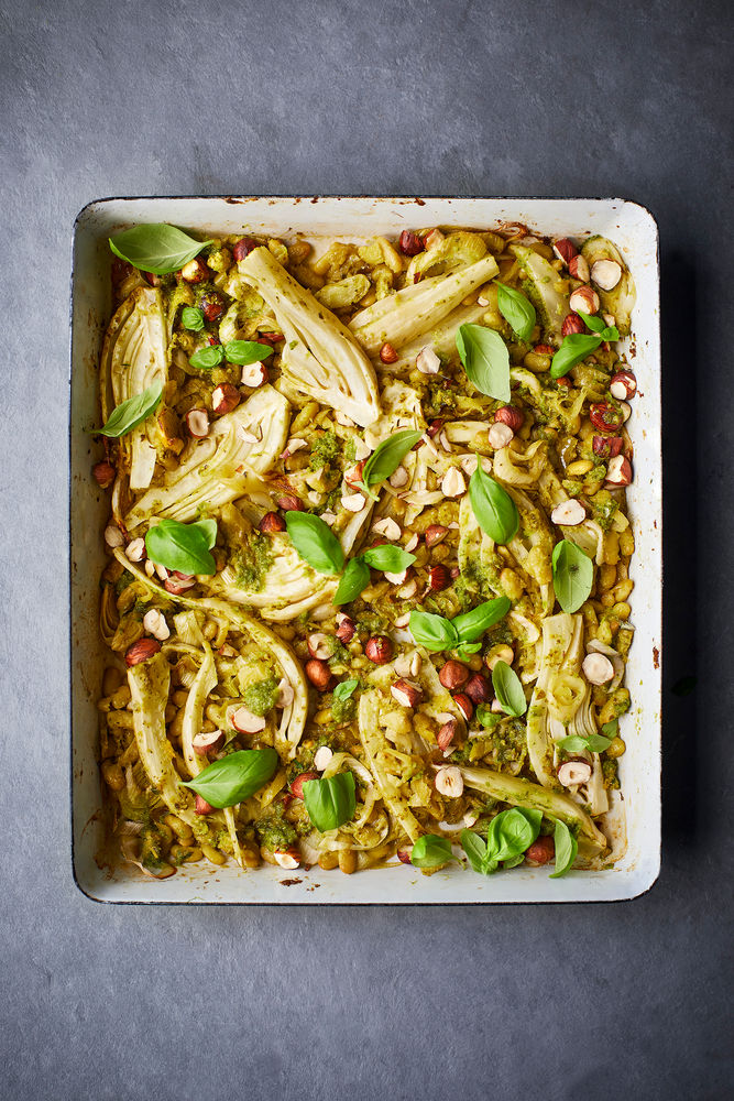 3-2-1: Fennel, Leek and Beans with Basil Pesto