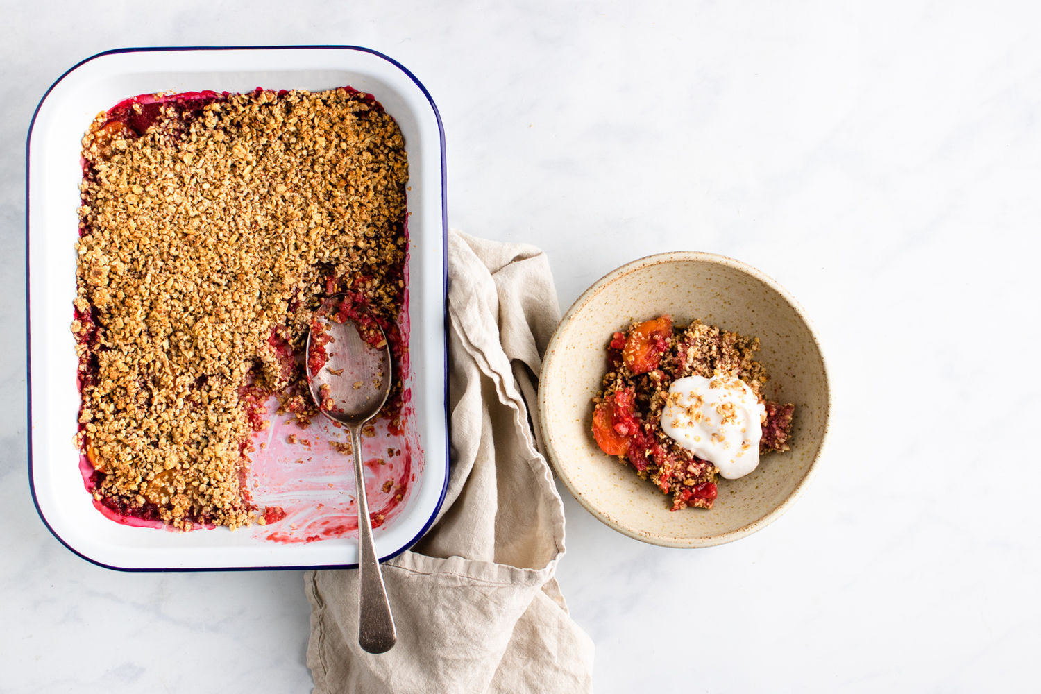 Apricot and Raspberry Crumble | The Doctor's Kitchen