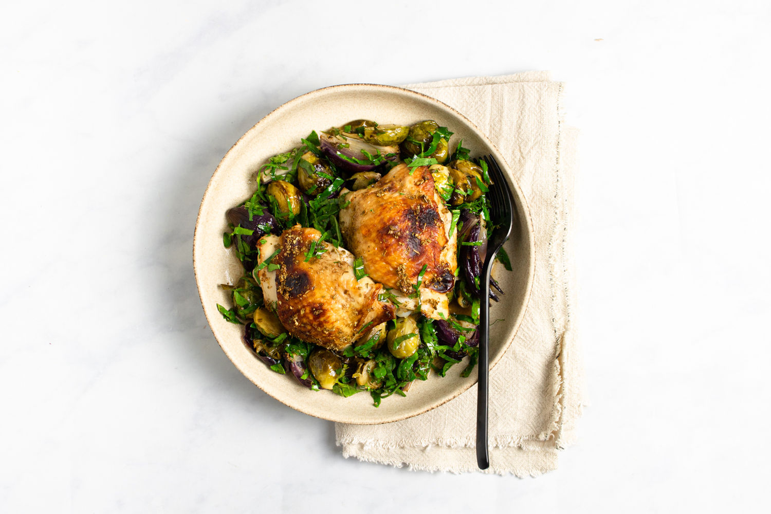 Balsamic Roasted Chicken with Sprouts | The Doctor's Kitchen