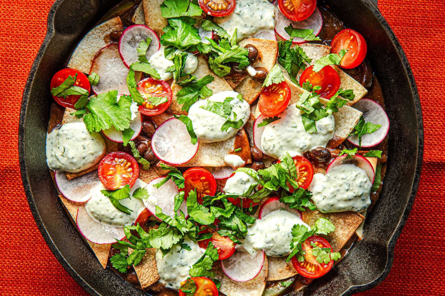 Black Bean Chilaquiles with Coriander Yoghurt Dressing | The Doctor's Kitchen