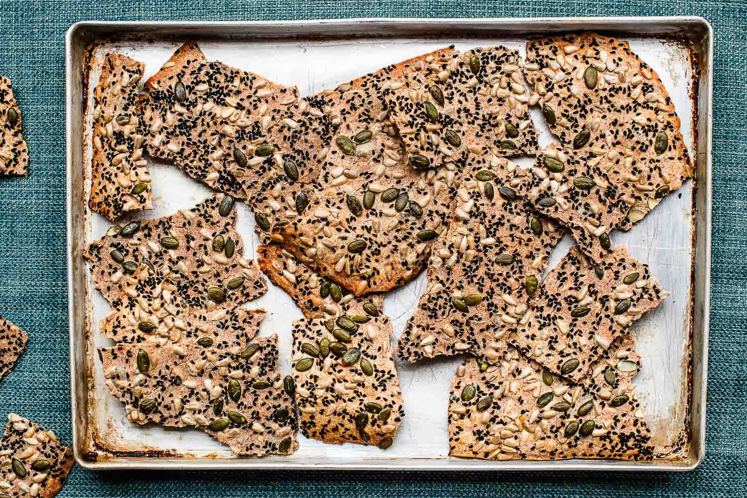 Buckwheat, Chia, Nigella, Rosemary and Garlic Crackers | The Doctor's Kitchen