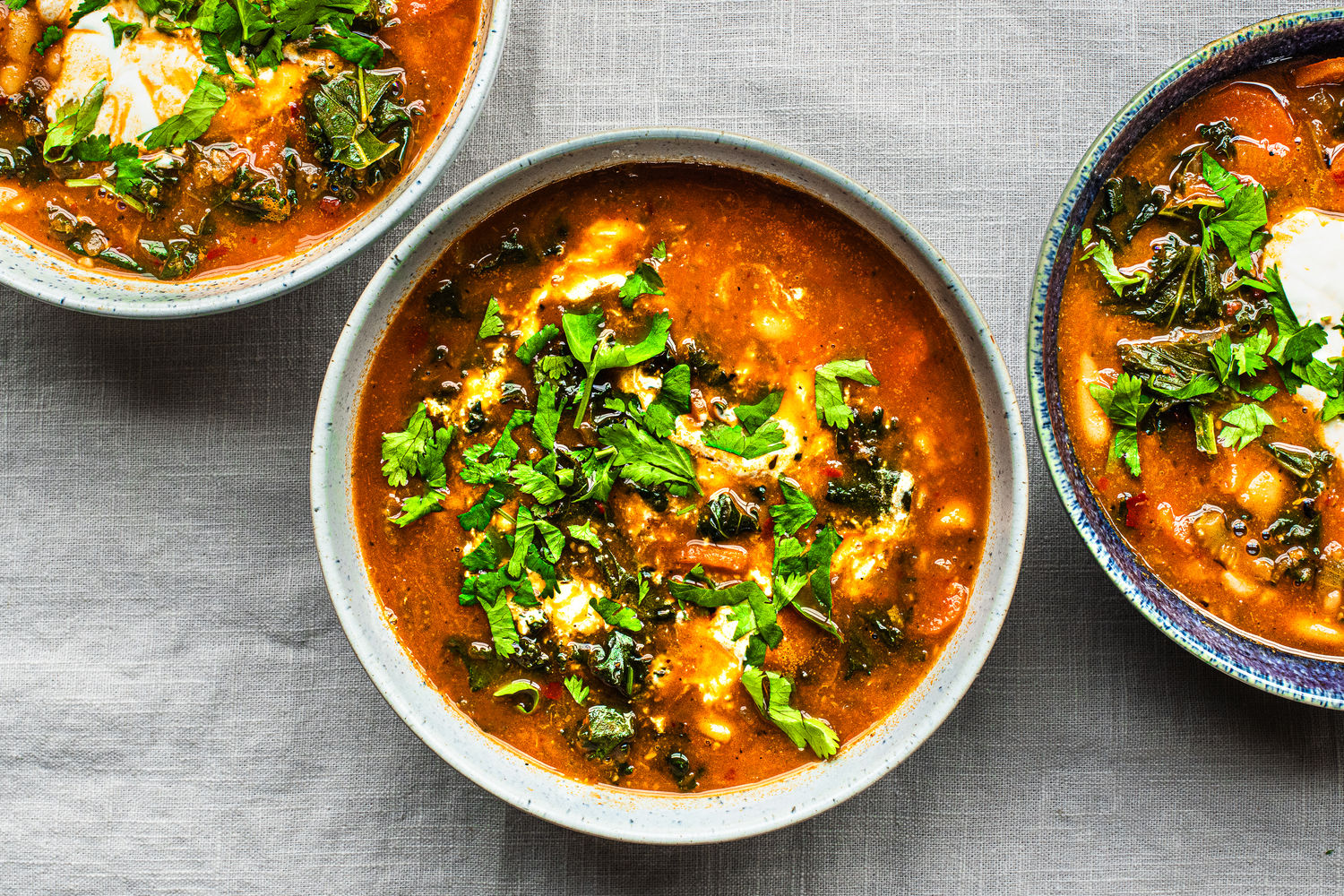 Cannellini Bean, Carrot, Kale and Harissa Soup | The Doctor's Kitchen