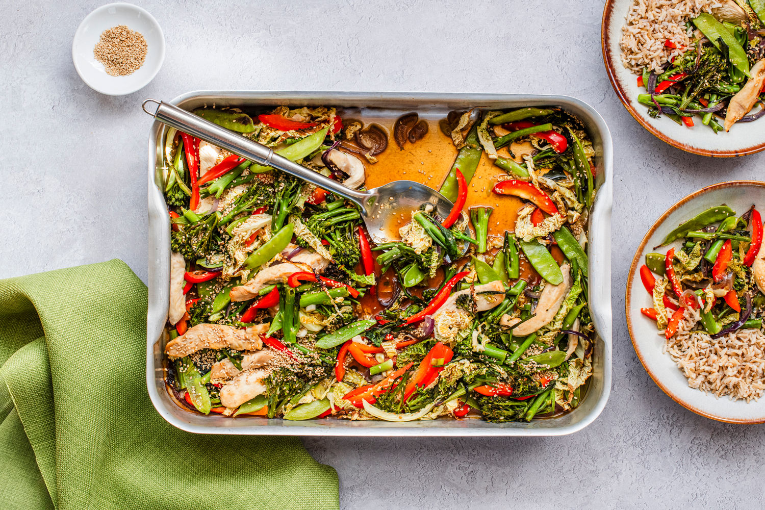 Chicken Teriyaki Stir-Fry Traybake