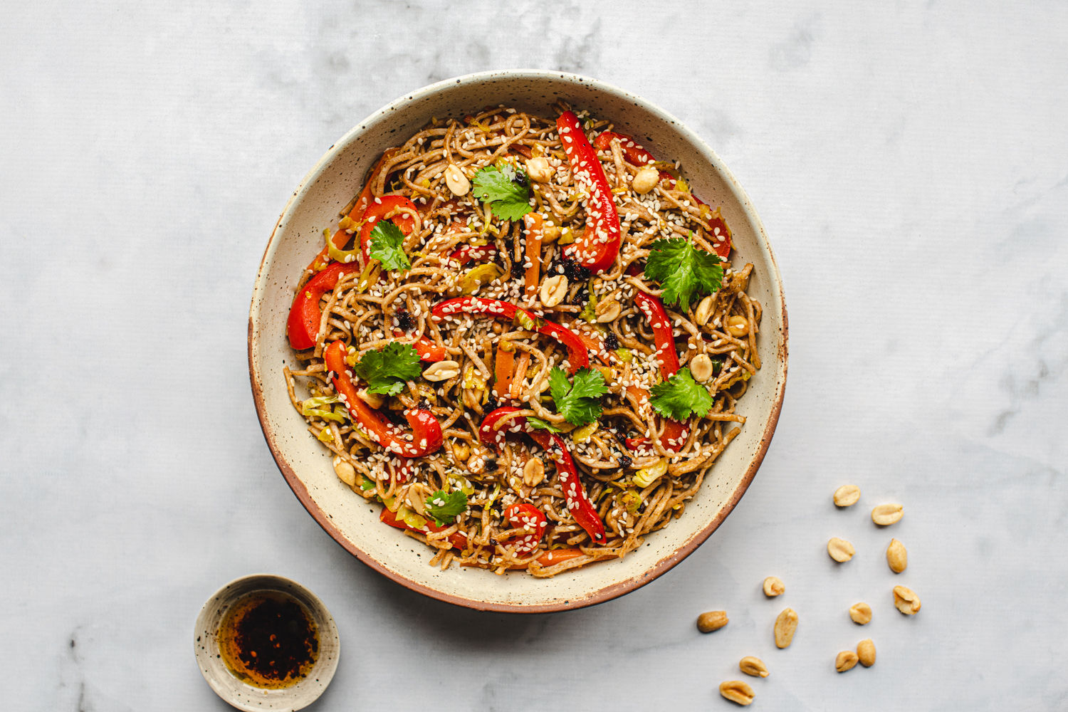 Chilli Sprout and Peanut Noodles | The Doctor's Kitchen