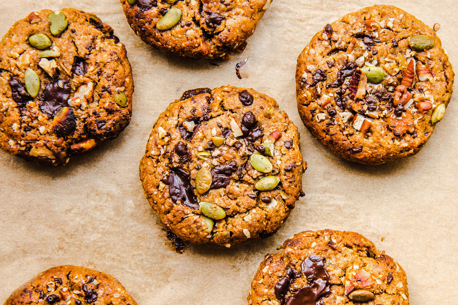 Chunky Oat, Peanut Butter, Chocolate Chip, Fruit and Nut Cookies | The Doctor's Kitchen