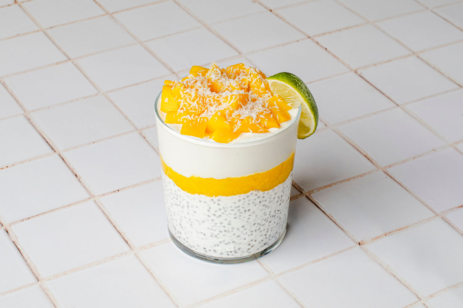 Coconut, Mango and Lime Chia Pudding
