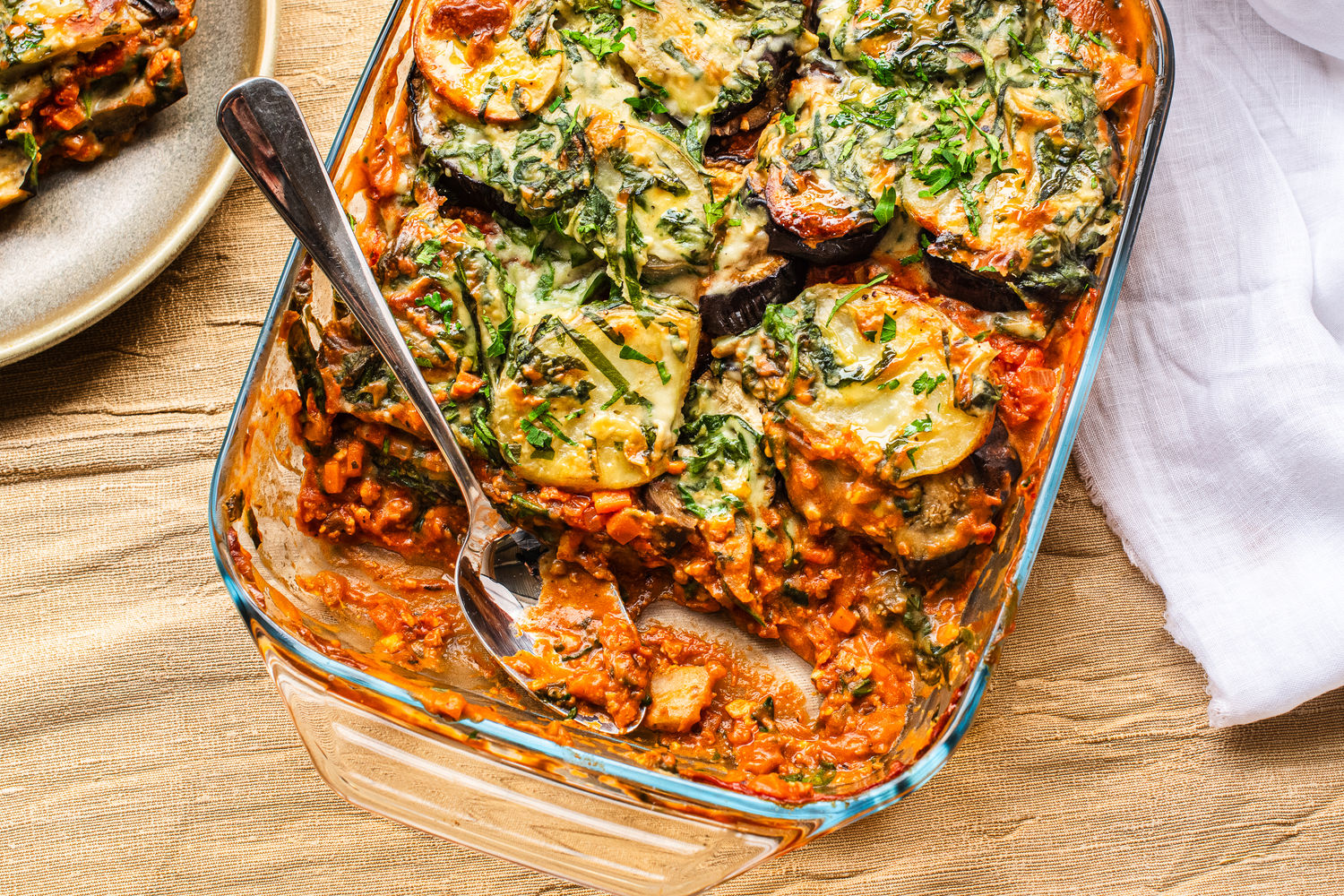 Creamy Aubergine, Potato and Tempeh Bake | The Doctor's Kitchen