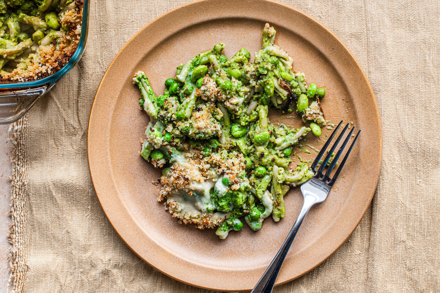 Creamy Broccoli, Pea and Edamame Pasta Bake | The Doctor's Kitchen