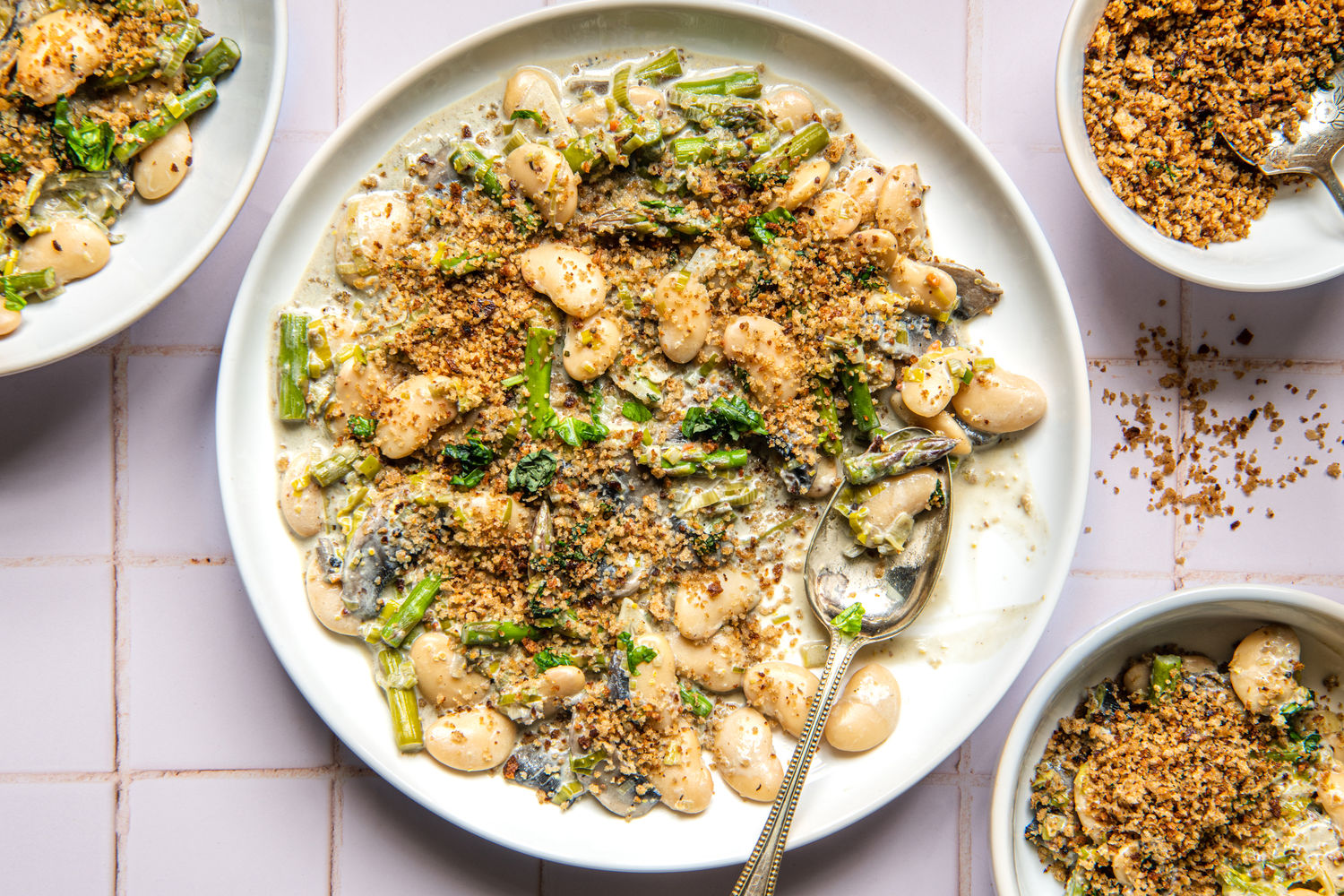 Creamy Butter Beans with Asparagus, Mushrooms and Leeks | The Doctor's Kitchen
