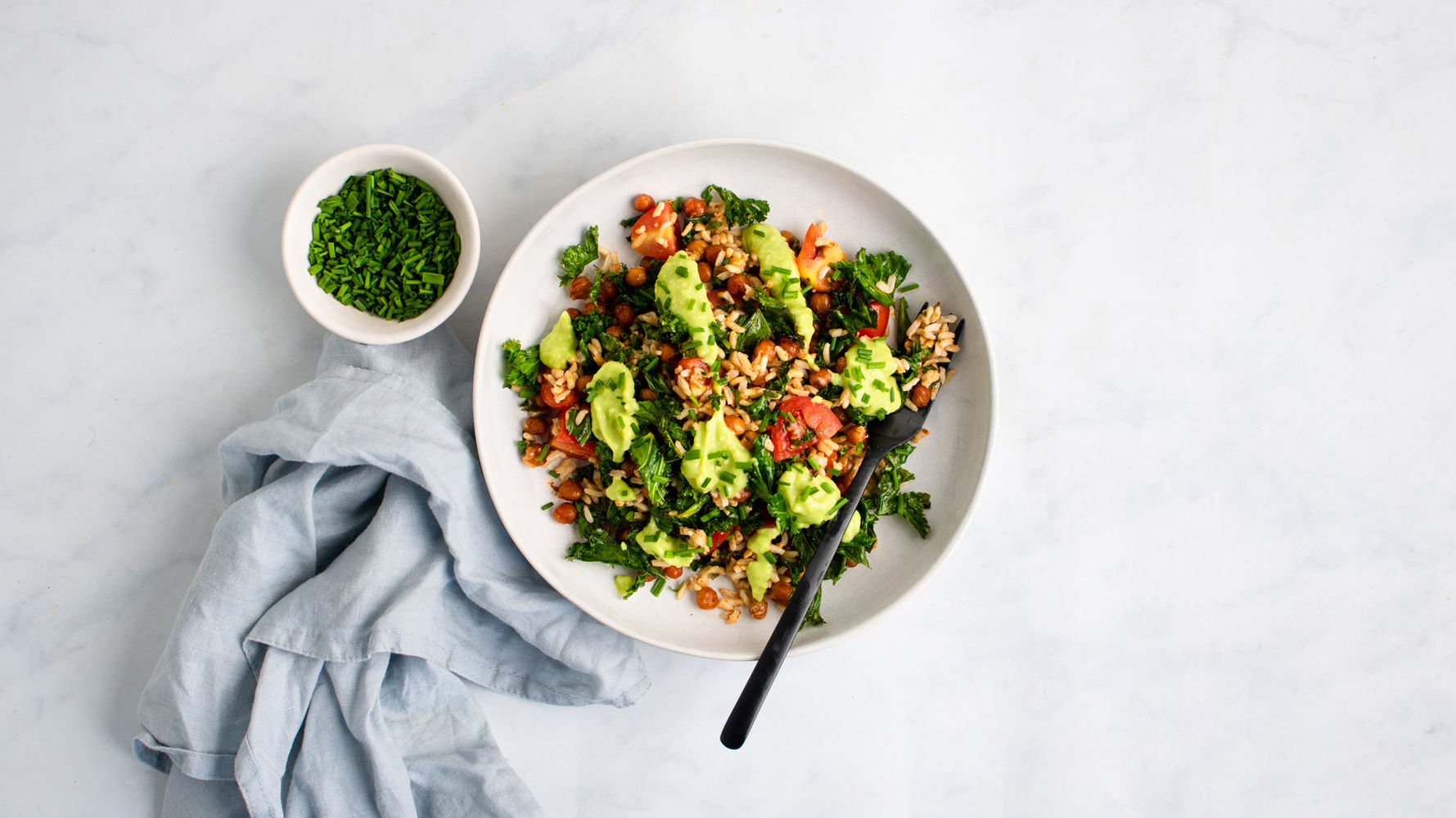 Crispy Kale Salad with Avocado Dressing | The Doctor's Kitchen