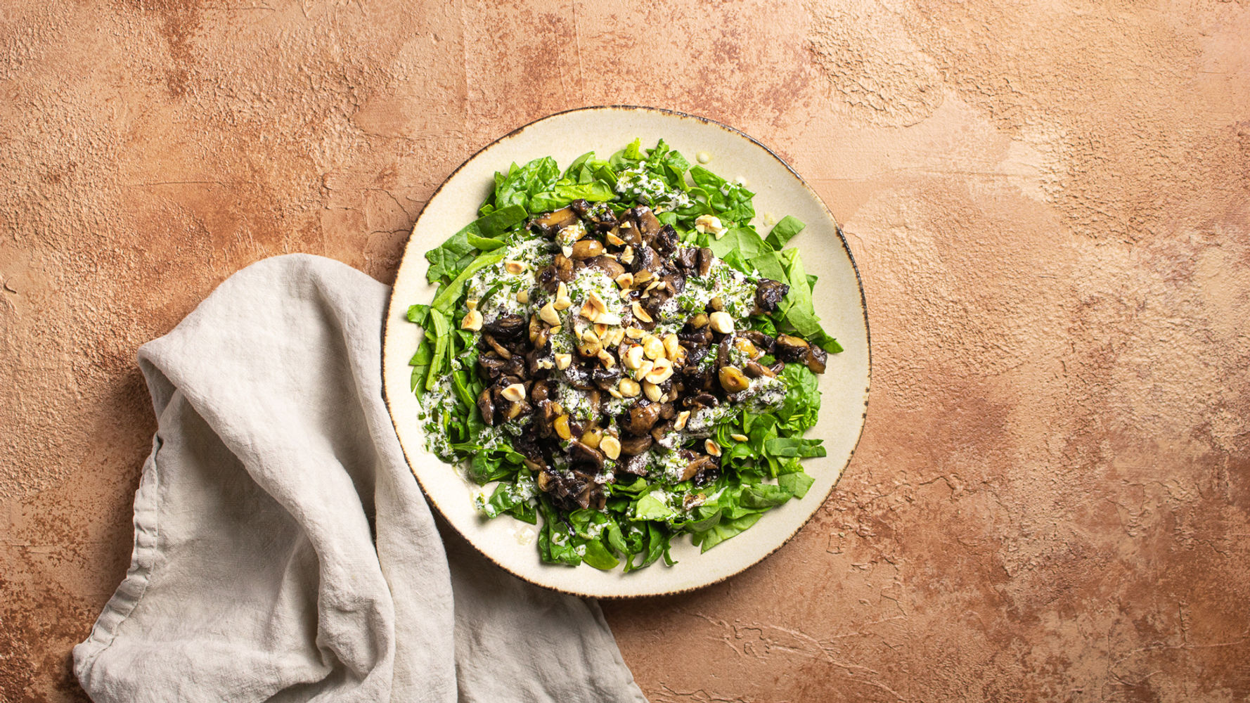 Crispy Mushroom and Hazelnut Salad | The Doctor's Kitchen