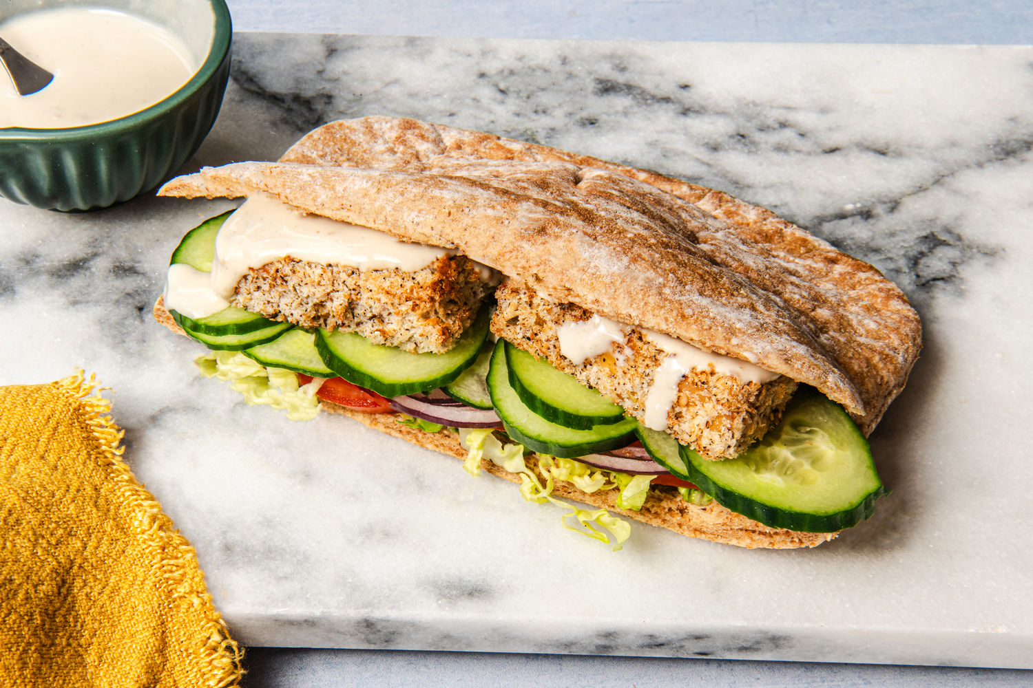 Crispy Za’atar Tofu Pittas | The Doctor's Kitchen