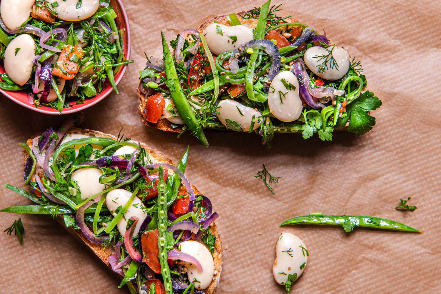 Dill, Parsley and Butter Beans on Toasted Sourdough | The Doctor's Kitchen