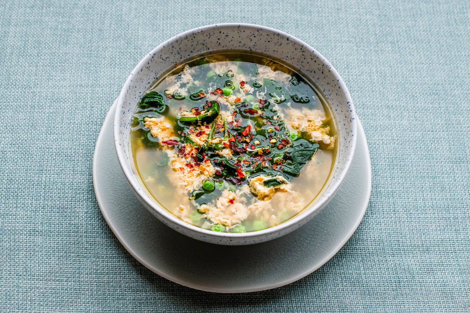 Egg Drop Soup with Parmesan, Spinach, and Peas | The Doctor's Kitchen