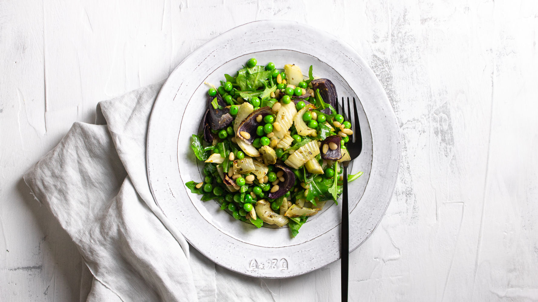 Fennel, Pea and Oregano Traybake
