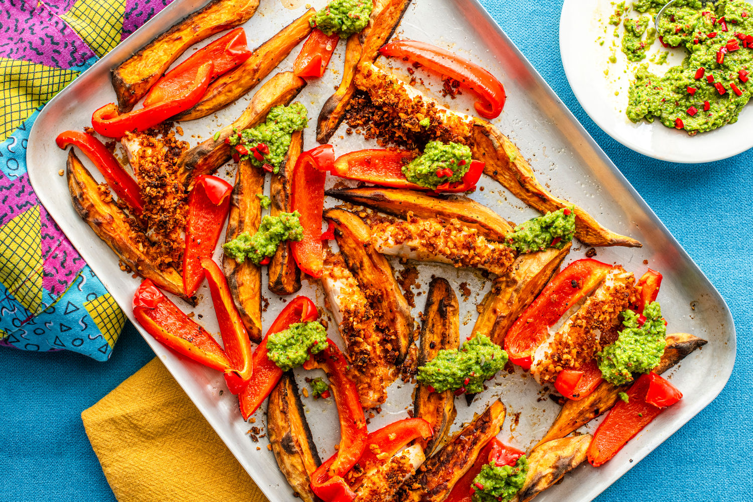 Fish Taco Traybake with Pea Guacamole | The Doctor's Kitchen