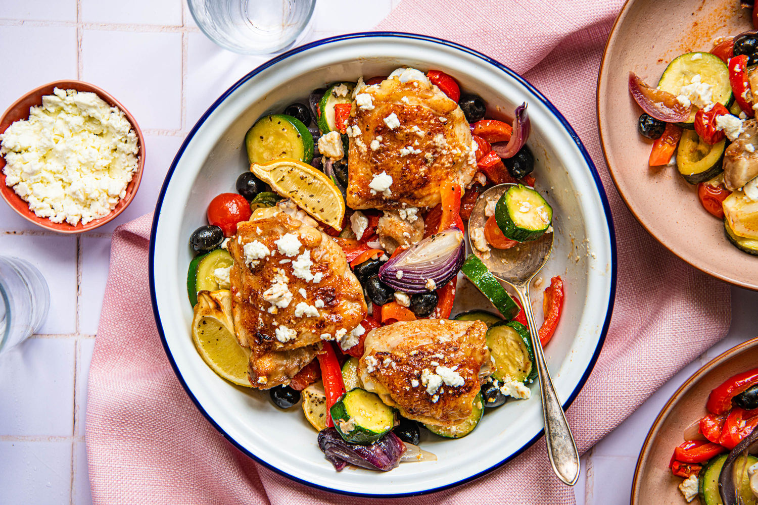 Greek Honey Chicken Traybake with Tomatoes, Olives and Feta | The Doctor's Kitchen
