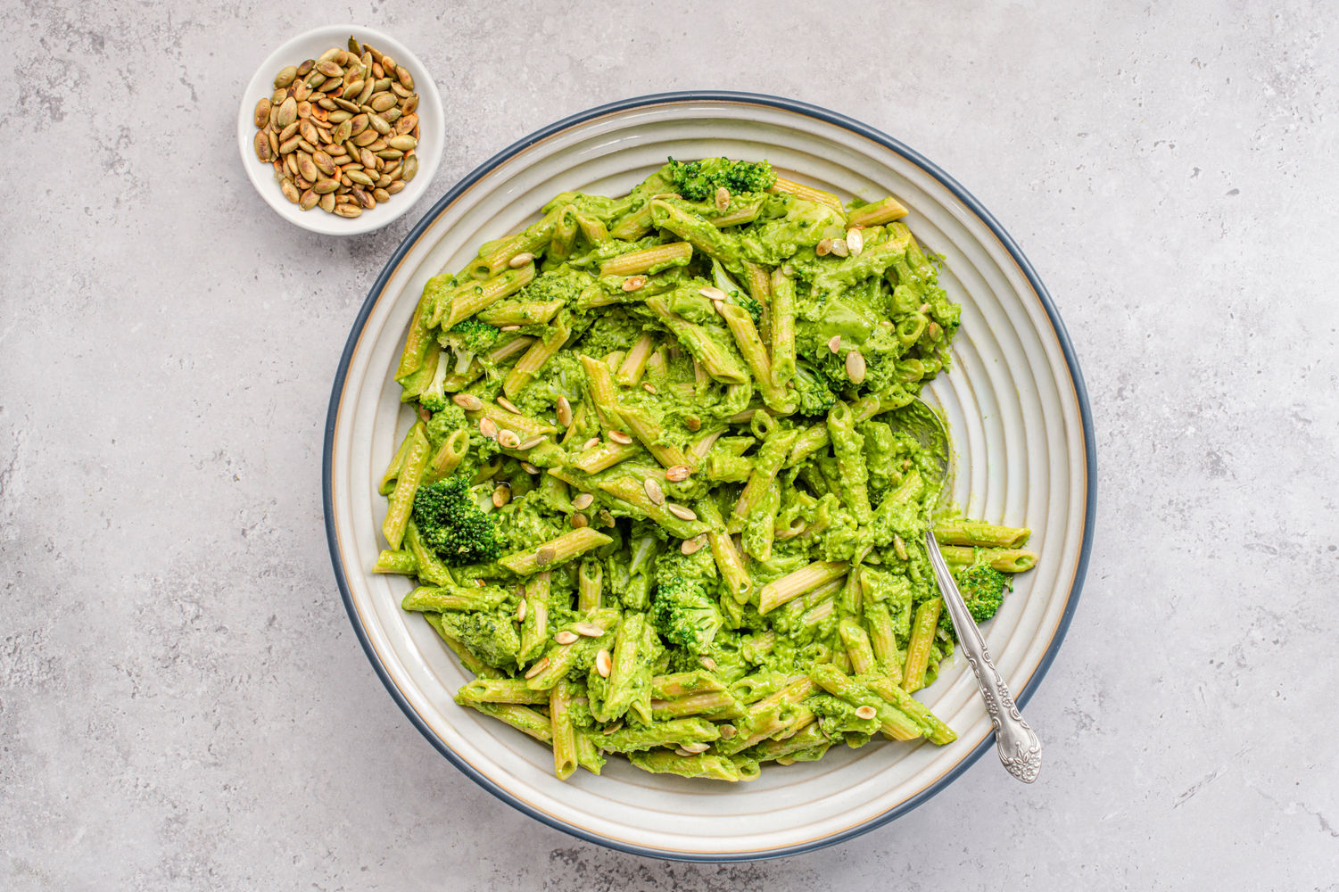 Green Goddess Butter Bean and Broccoli Pasta
