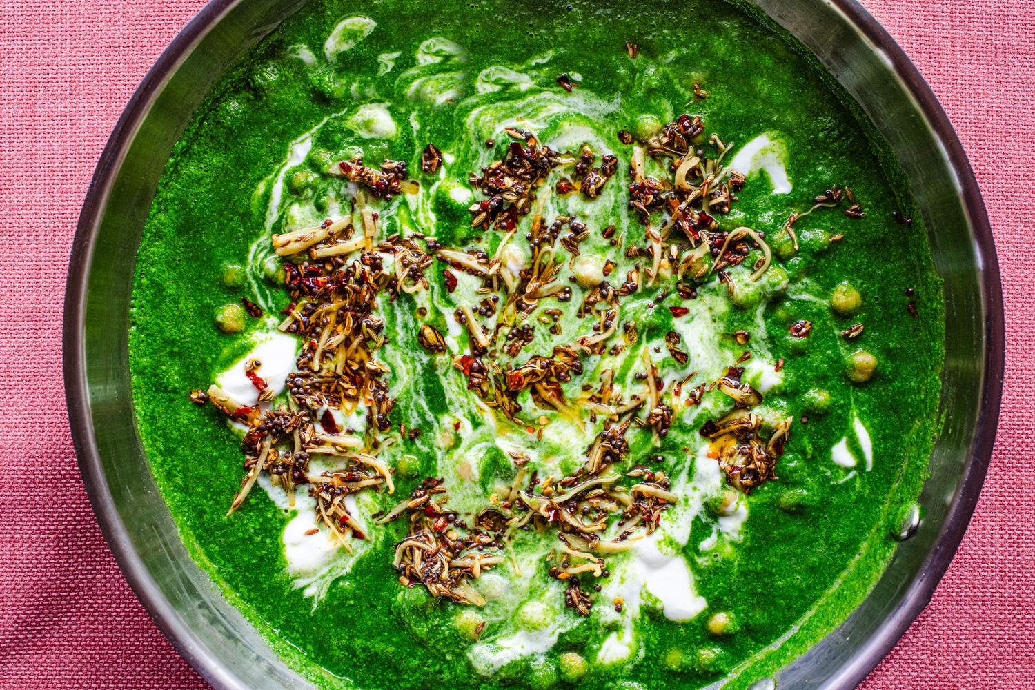 Creamy Spinach Chickpeas with Spicy Ginger Oil | The Doctor's Kitchen