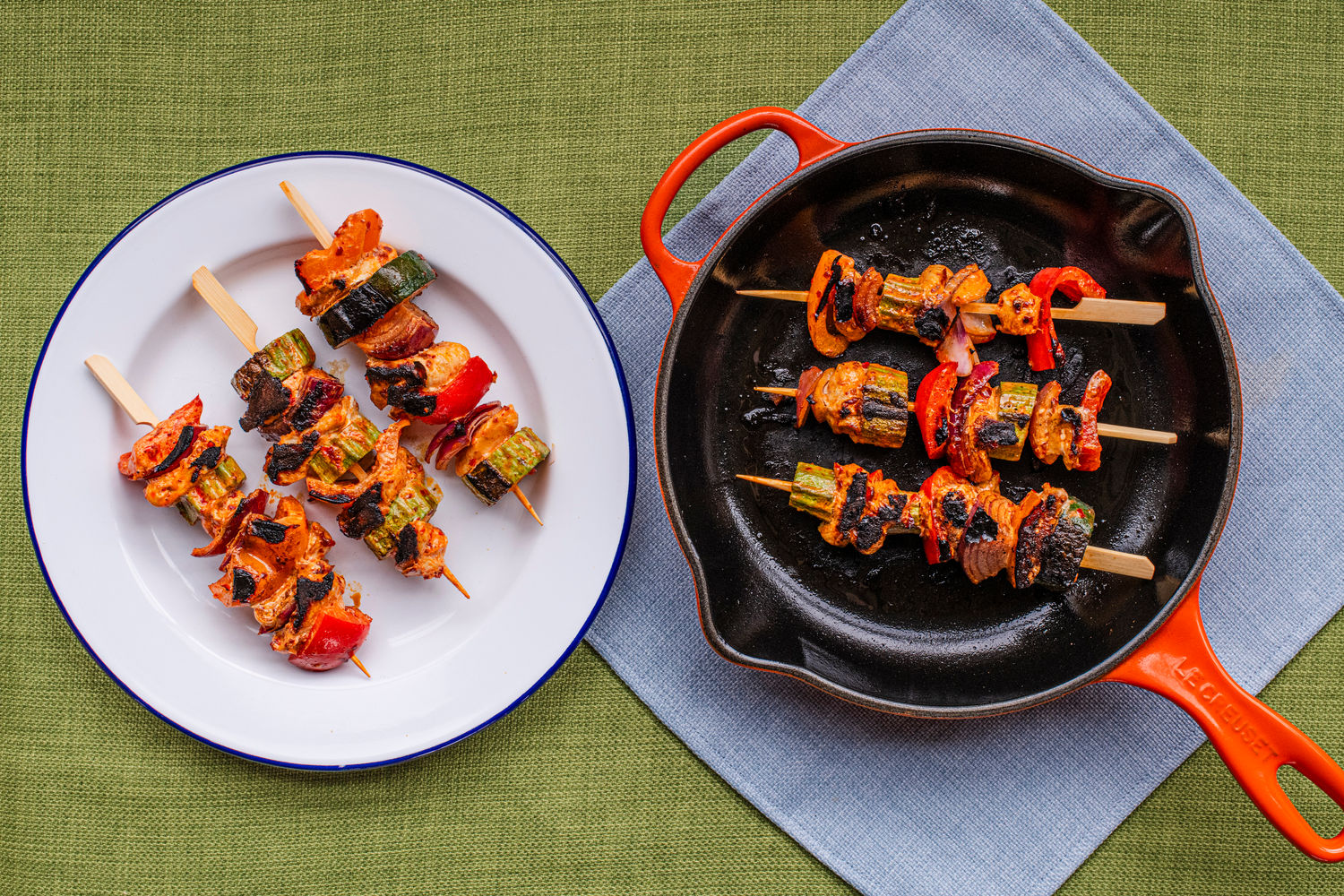 Harissa Yoghurt Chicken Skewers | The Doctor's Kitchen
