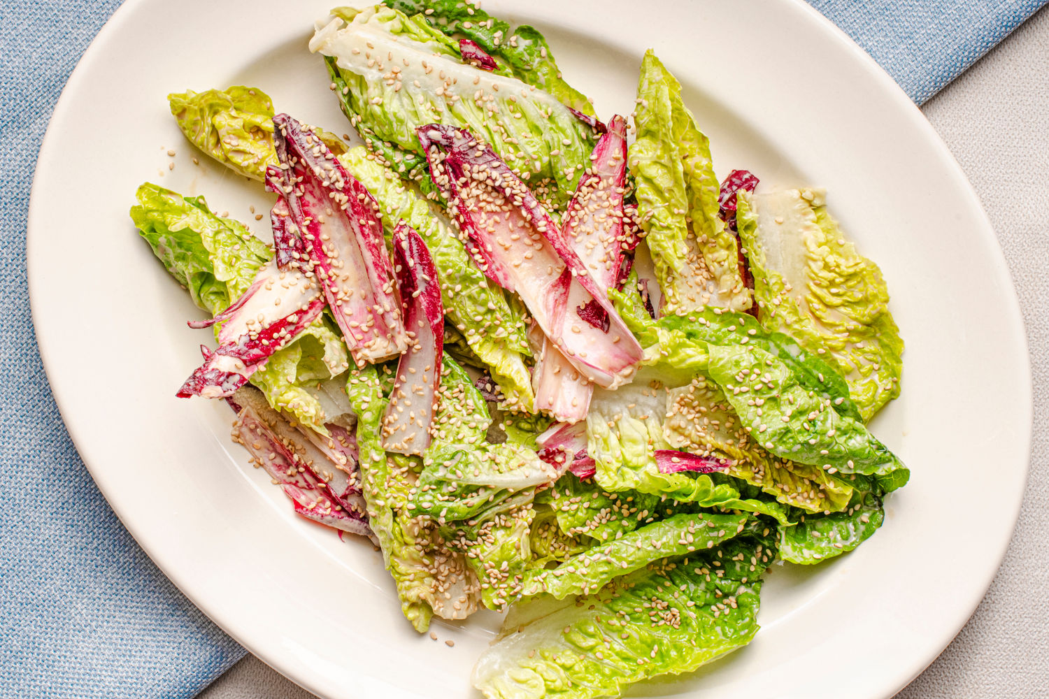 Leafy Salad with Tahini Soy Dressing | The Doctor's Kitchen