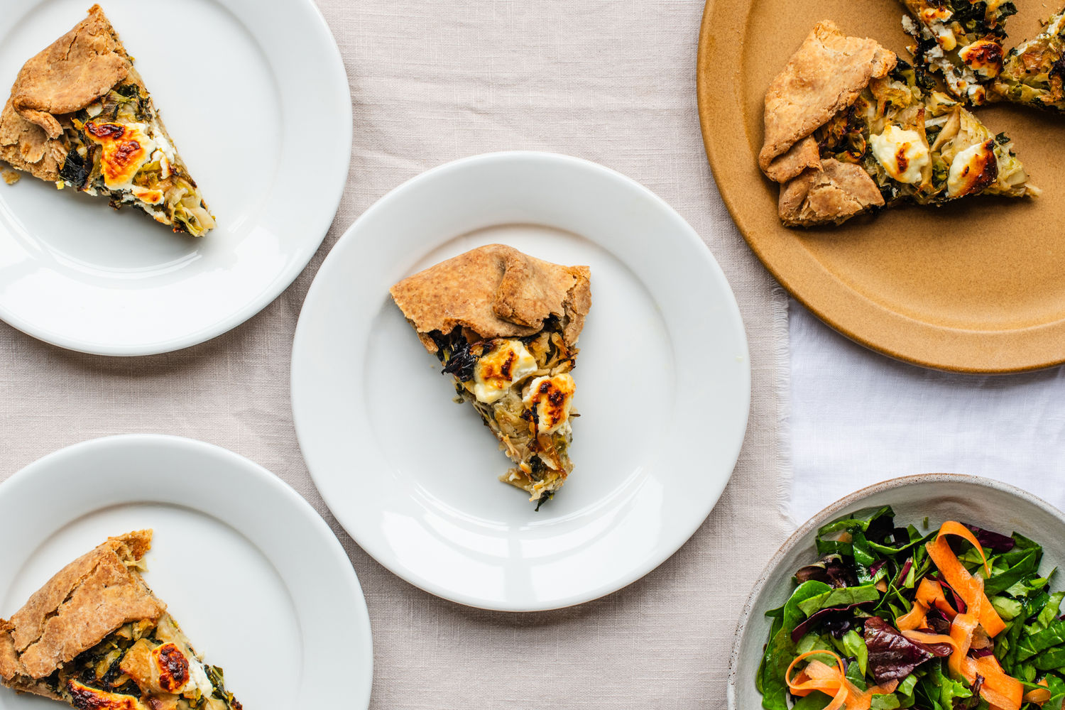 Leek, Celeriac, Kale and Goat's Cheese Galette | The Doctor's Kitchen