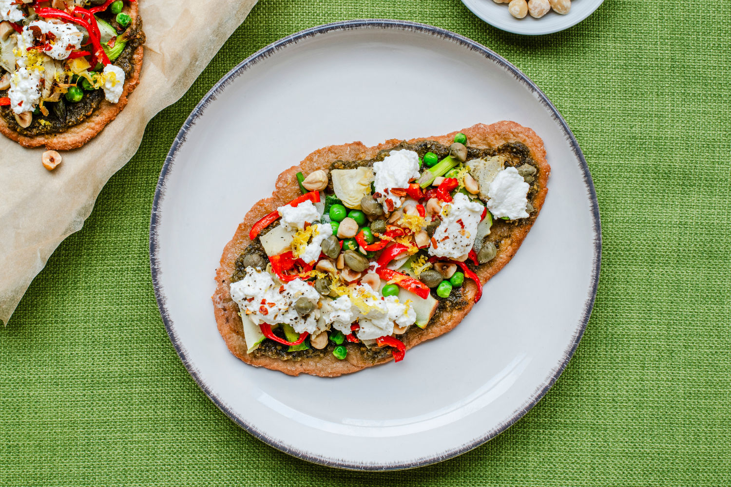 Lentil Flatbreads with Spring Vegetables and Ricotta | The Doctor's Kitchen