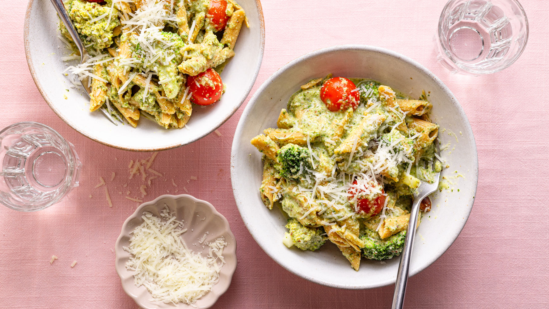 Lentil Pasta with Broccoli & Almond Pesto | The Doctor's Kitchen