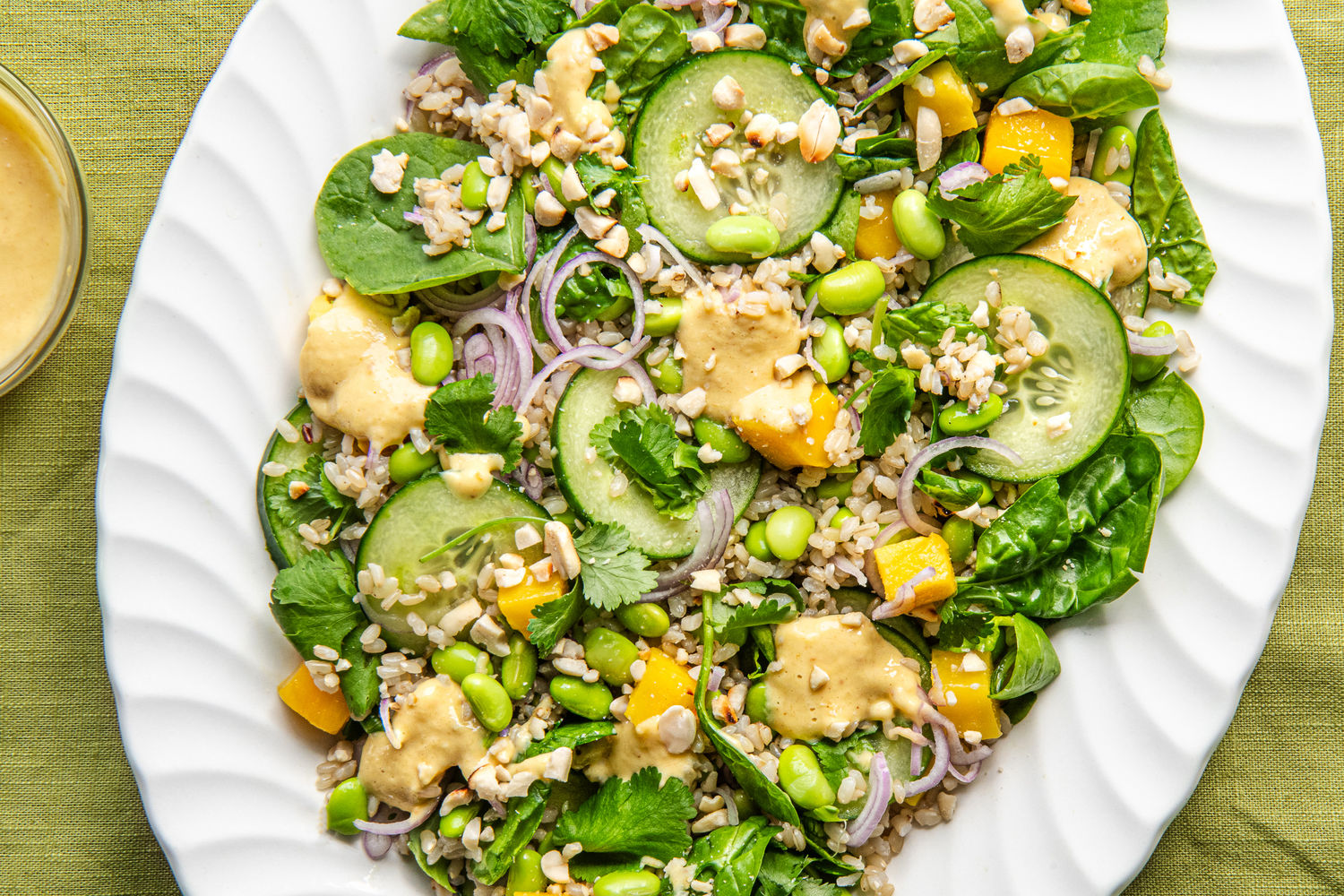 Mango, Edamame, Peanut and Brown Rice Salad | The Doctor's Kitchen