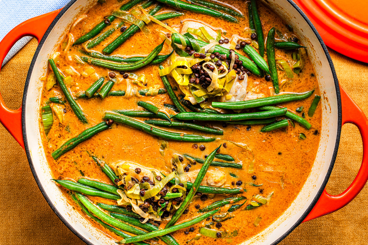 One-pan Mustardy Fish with Lentils and Green Beans | The Doctor's Kitchen