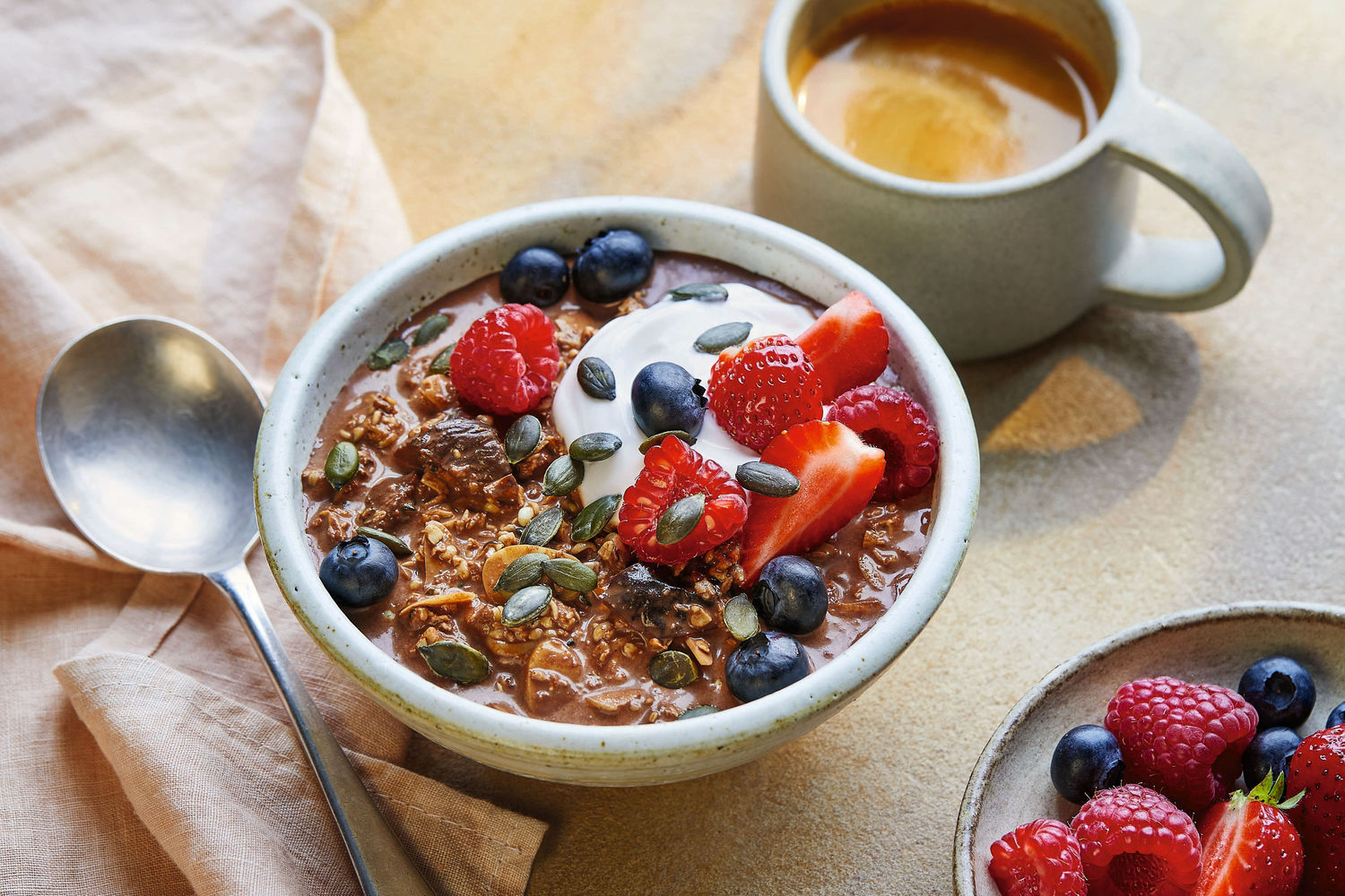 Overnight Protein Porridge with Cinnamon, Turmeric, and Cacao | The Doctor's Kitchen