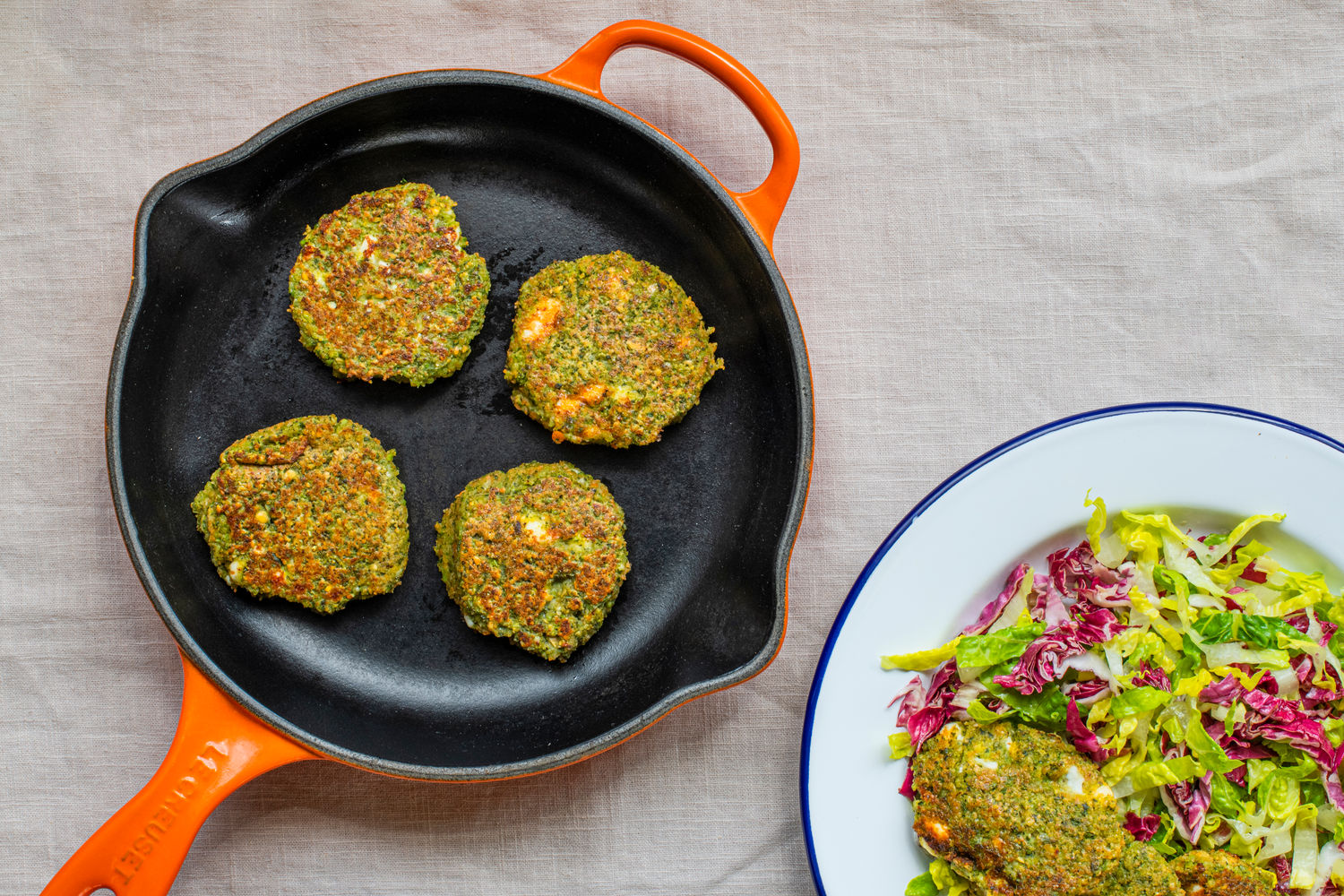 Pea, Mint, and Feta Lentil Fritters | The Doctor's Kitchen