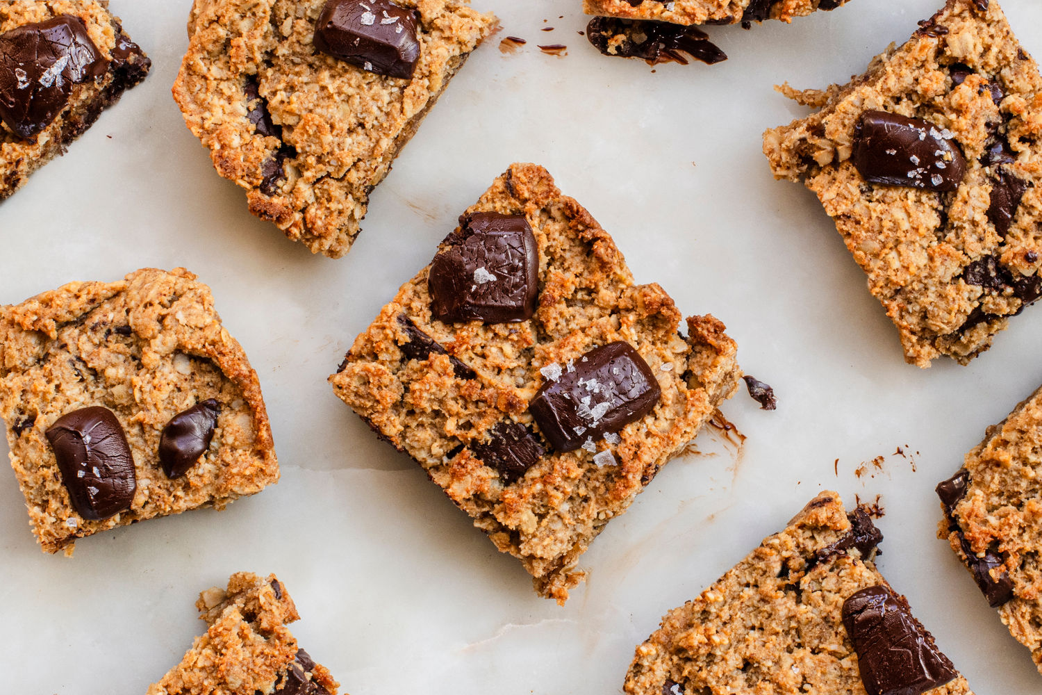 Peanut Butter & Almond Chocolate Chip Blondies | The Doctor's Kitchen