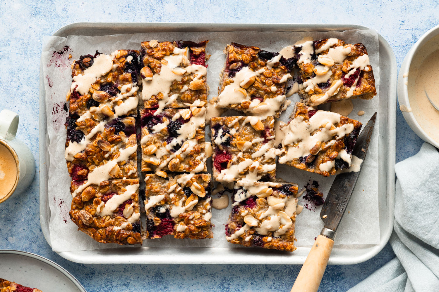 Peanut Butter, Berry & Banana Oat Bars | The Doctor's Kitchen
