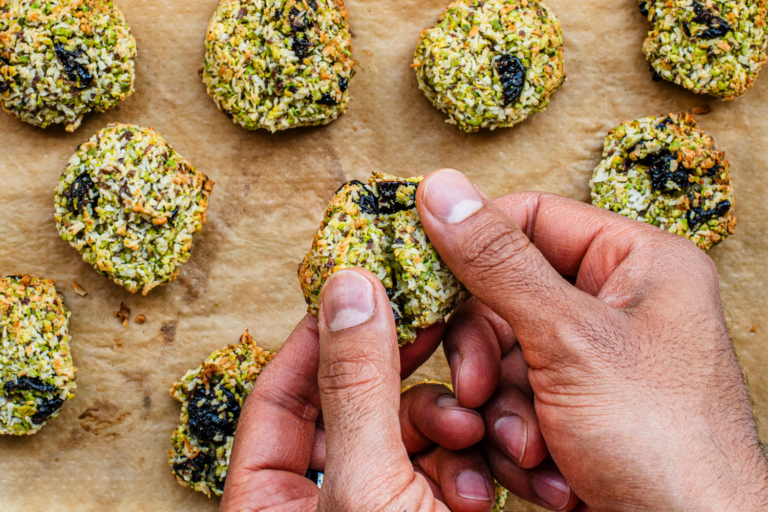 Pistachio, Cherry, and Coconut Cookies | The Doctor's Kitchen