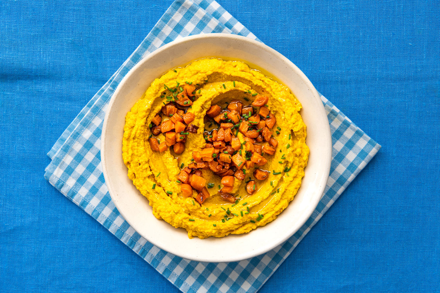Roasted Carrot, Turmeric and Ginger Hummus
