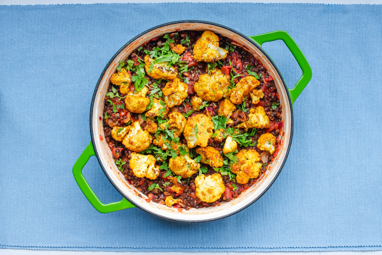 Roasted Turmeric Cauliflower with Smoky Puy Lentils | The Doctor's Kitchen