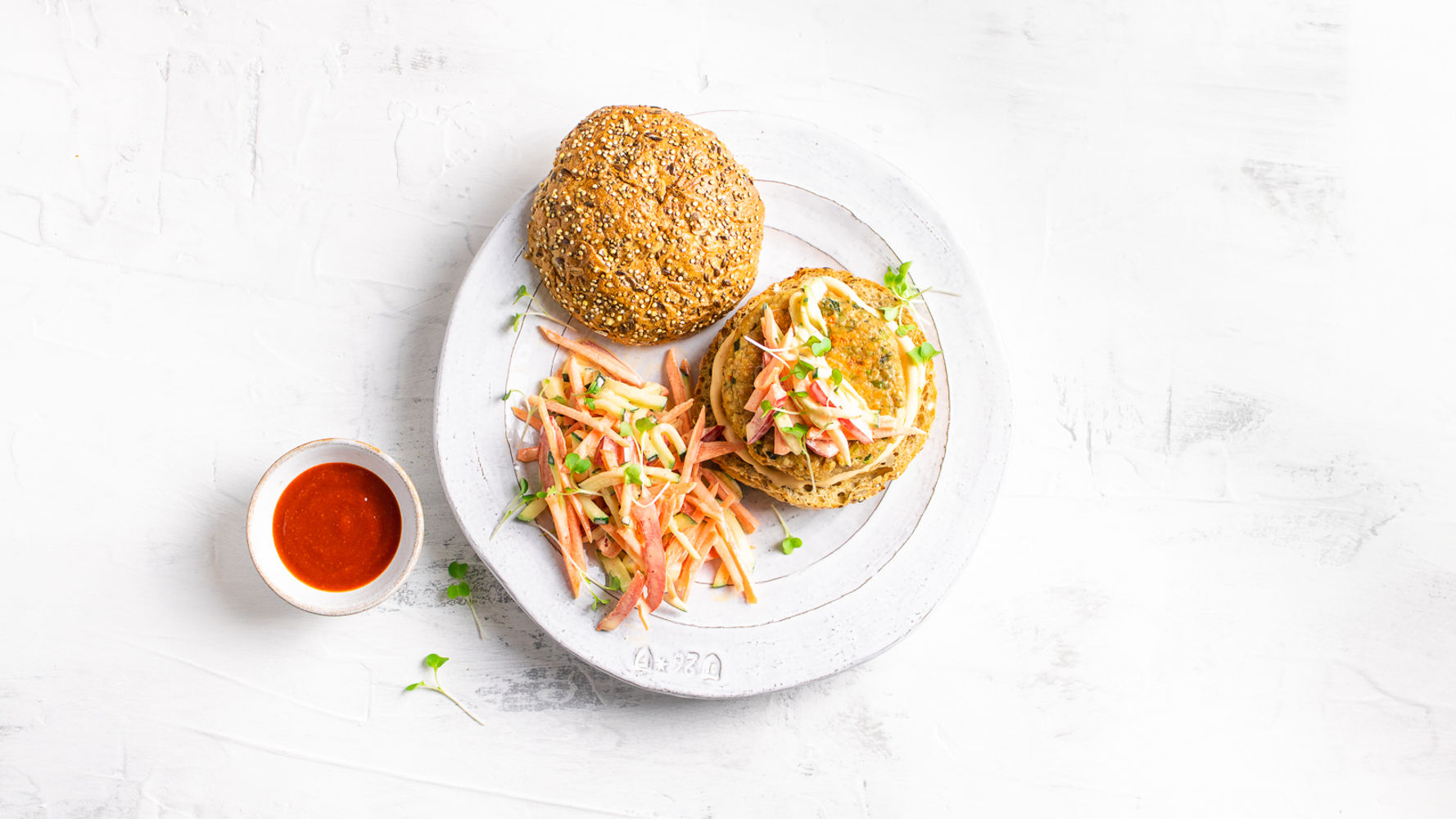 Salmon Burgers with Sriracha Slaw | The Doctor's Kitchen
