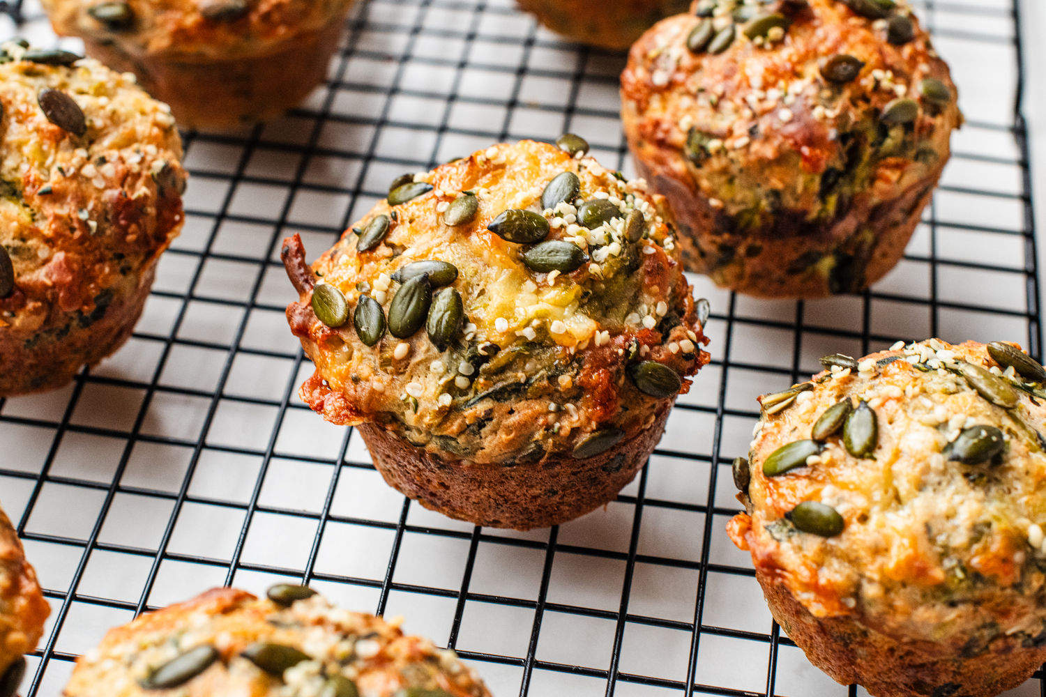 Seeded Leek and Cheddar Buckwheat Muffins | The Doctor's Kitchen