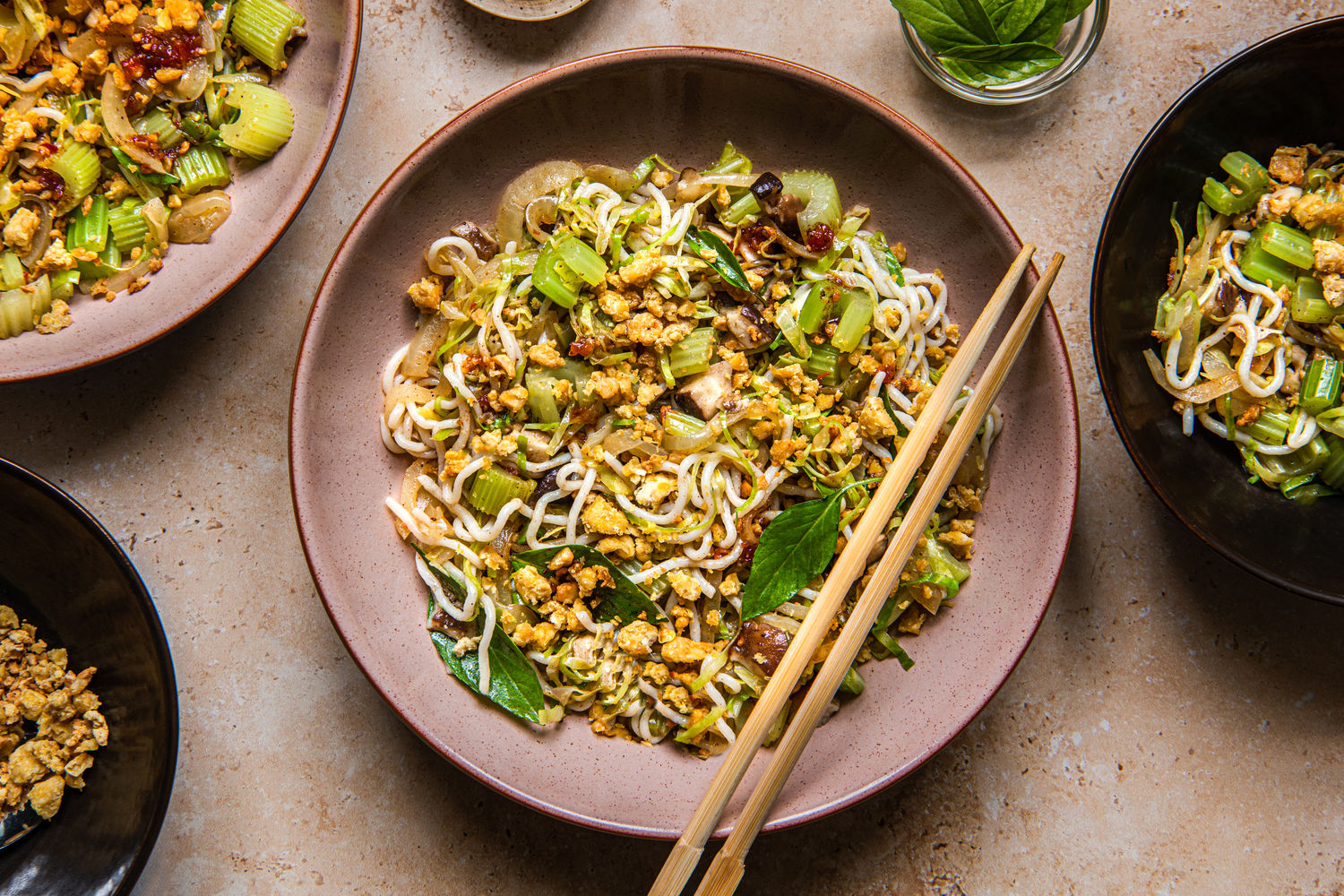 Shiitake Mushroom, Celery and Cabbage Stir-fry with Konjac Noodles | The Doctor's Kitchen