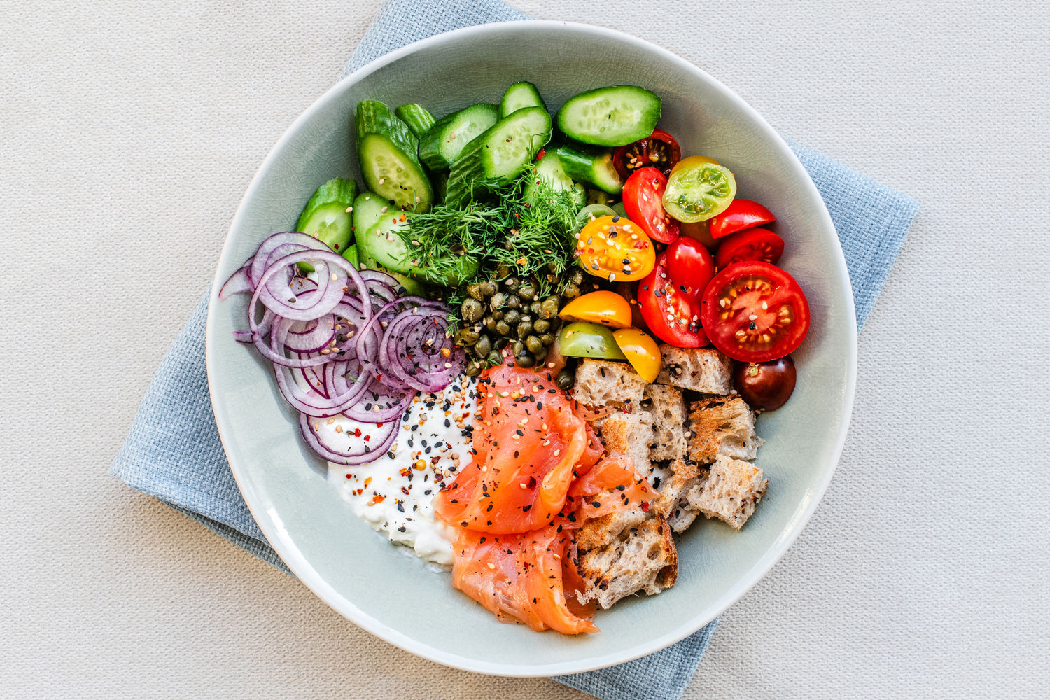Smoked Salmon Salad Bowl | The Doctor's Kitchen