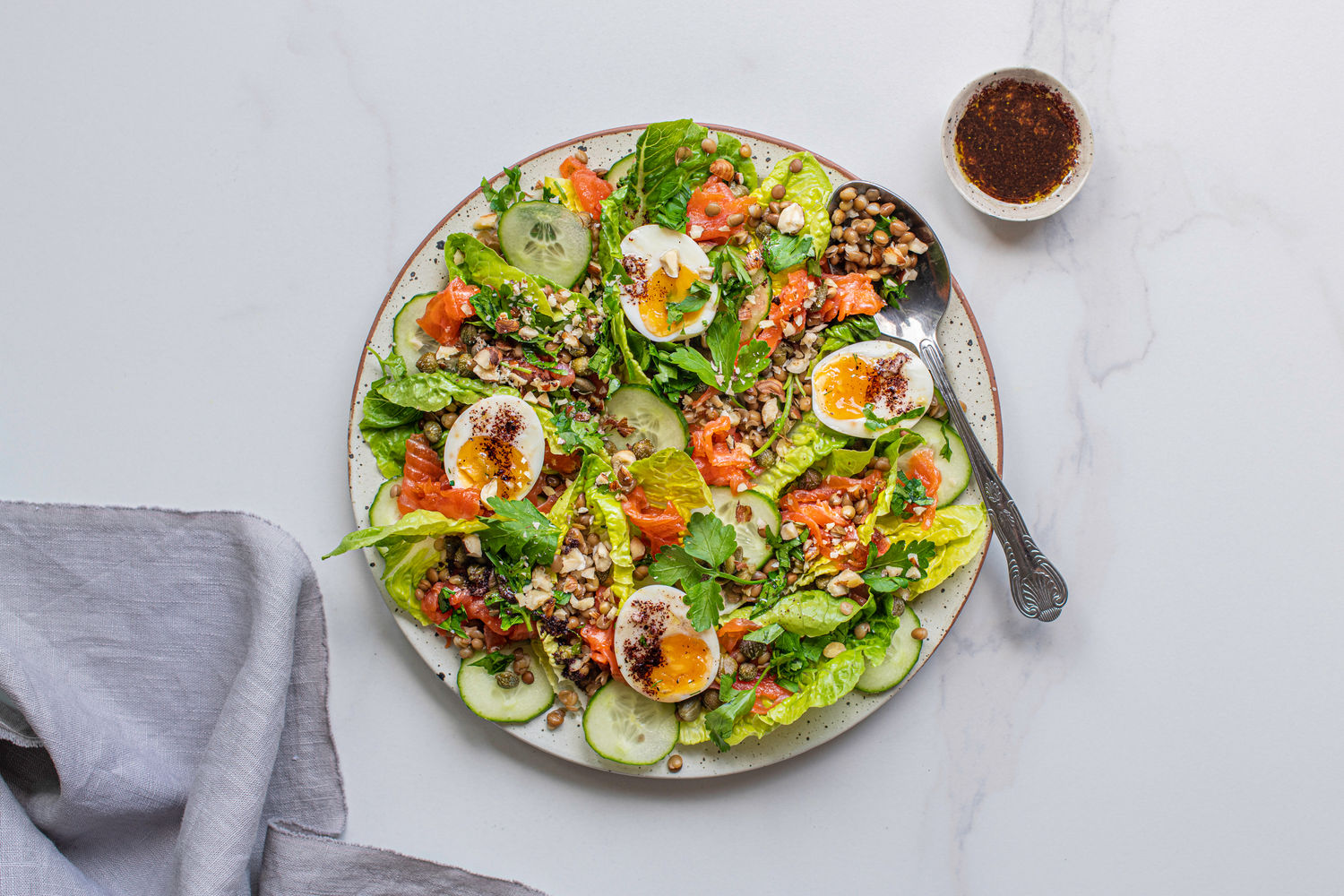 Smoked Trout Brunch Platter with Sumac dressing | The Doctor's Kitchen