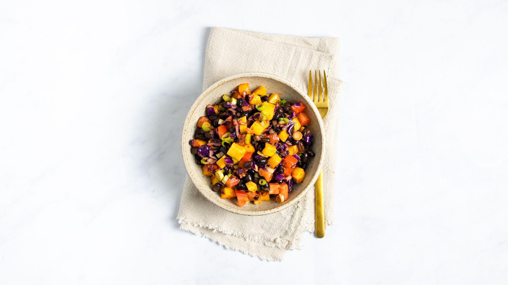 Spicy Mango Salad with Black Beans | The Doctor's Kitchen