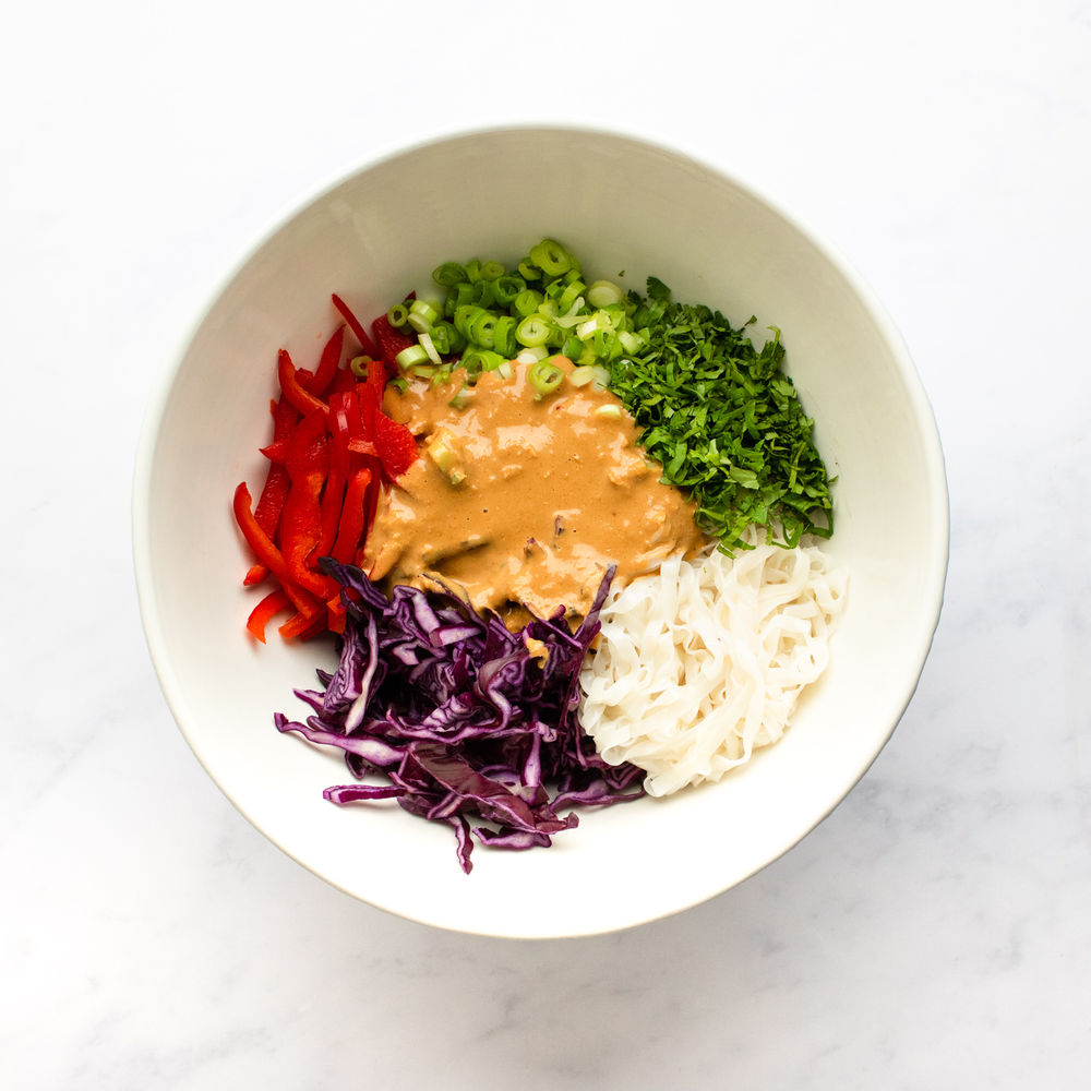 Spicy Orange and Peanut Noodle Salad