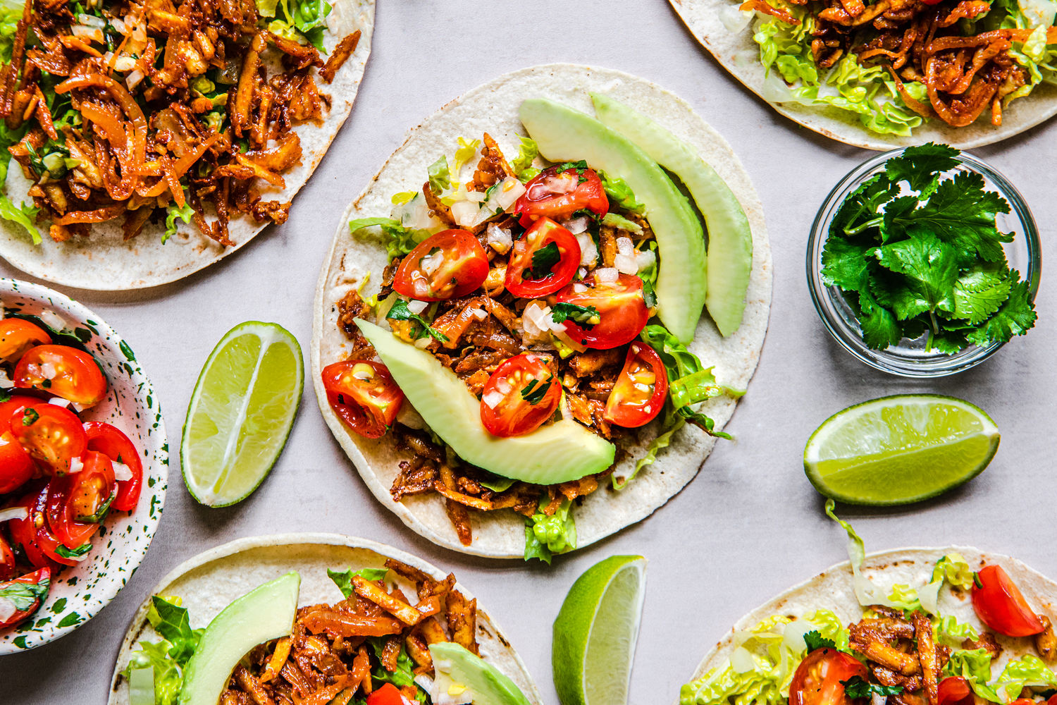 Spicy Shredded Tofu Tacos with Avocado and Coriander | The Doctor's Kitchen
