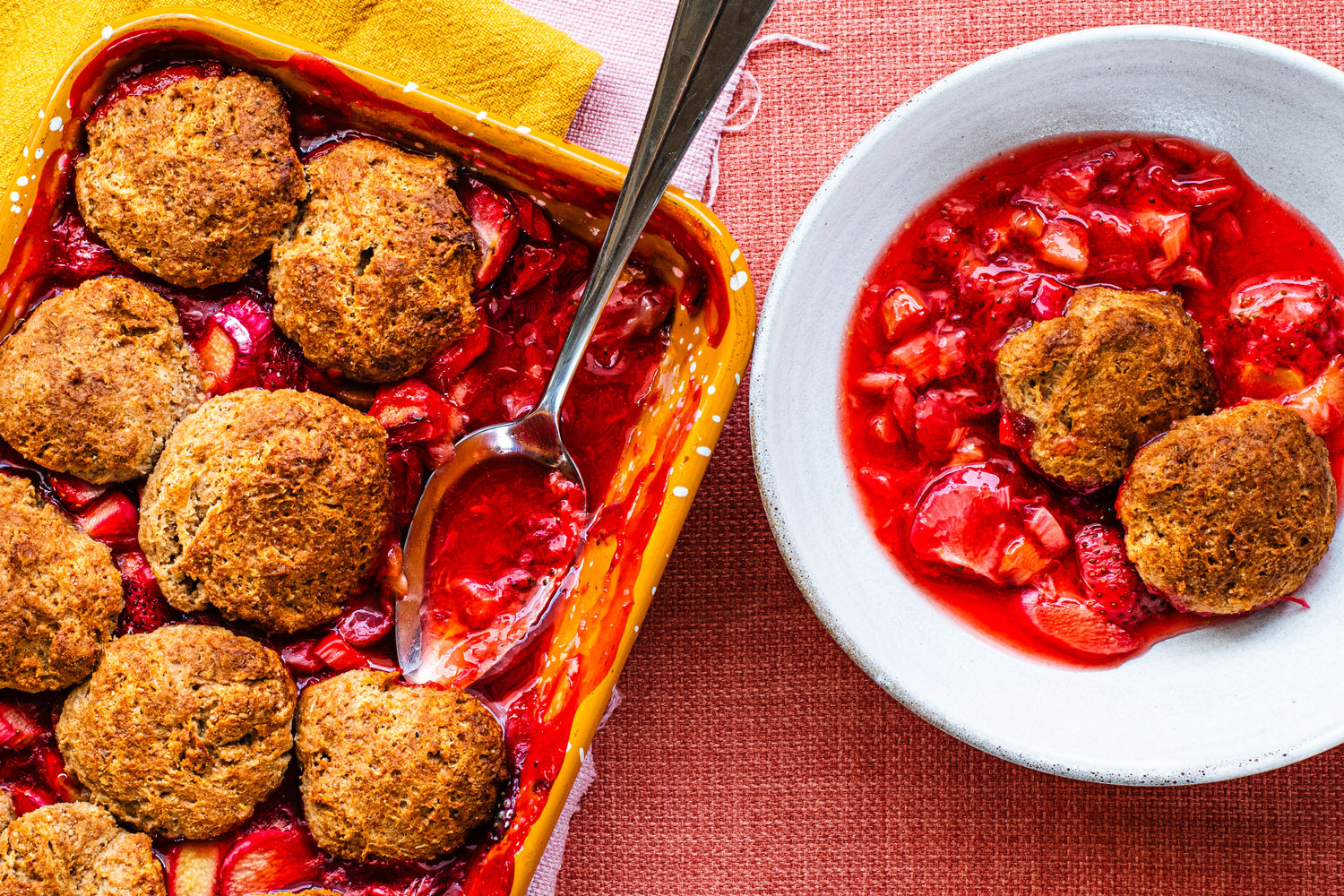 Strawberry Rhubarb Spelt Cobbler | The Doctor's Kitchen