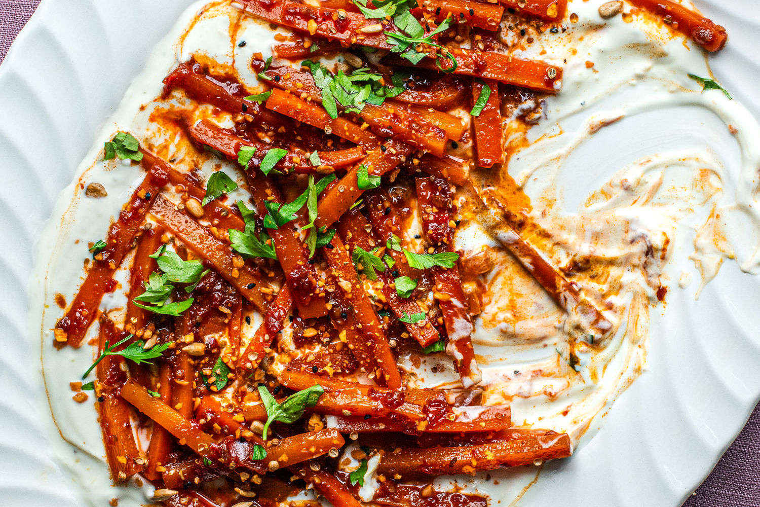 Harissa Carrots with Lemon Yoghurt and Dukkah | The Doctor's Kitchen