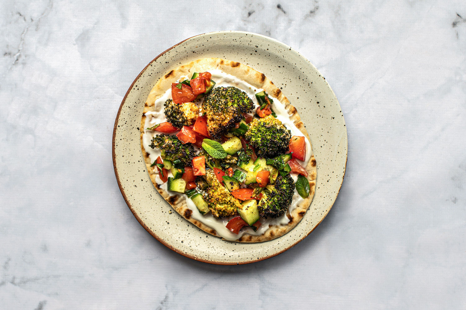 Tandoori Broccoli on Flatbreads | The Doctor's Kitchen