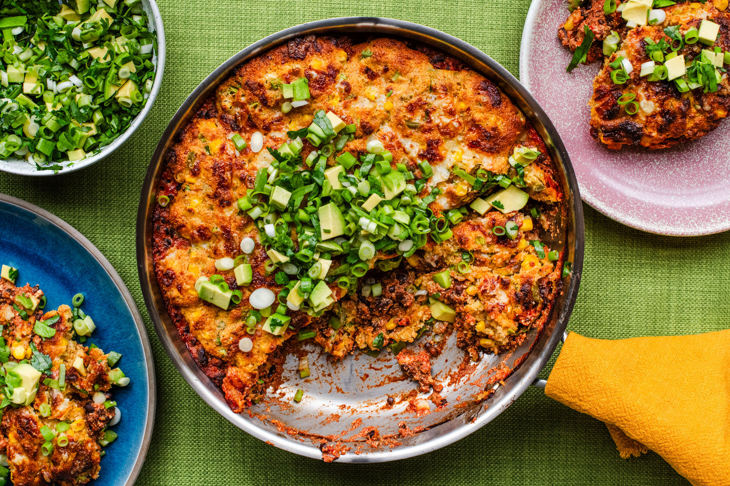 Tofu & Mixed Bean Chilli with Jalapeño Cheddar Cornbread | The Doctor's Kitchen