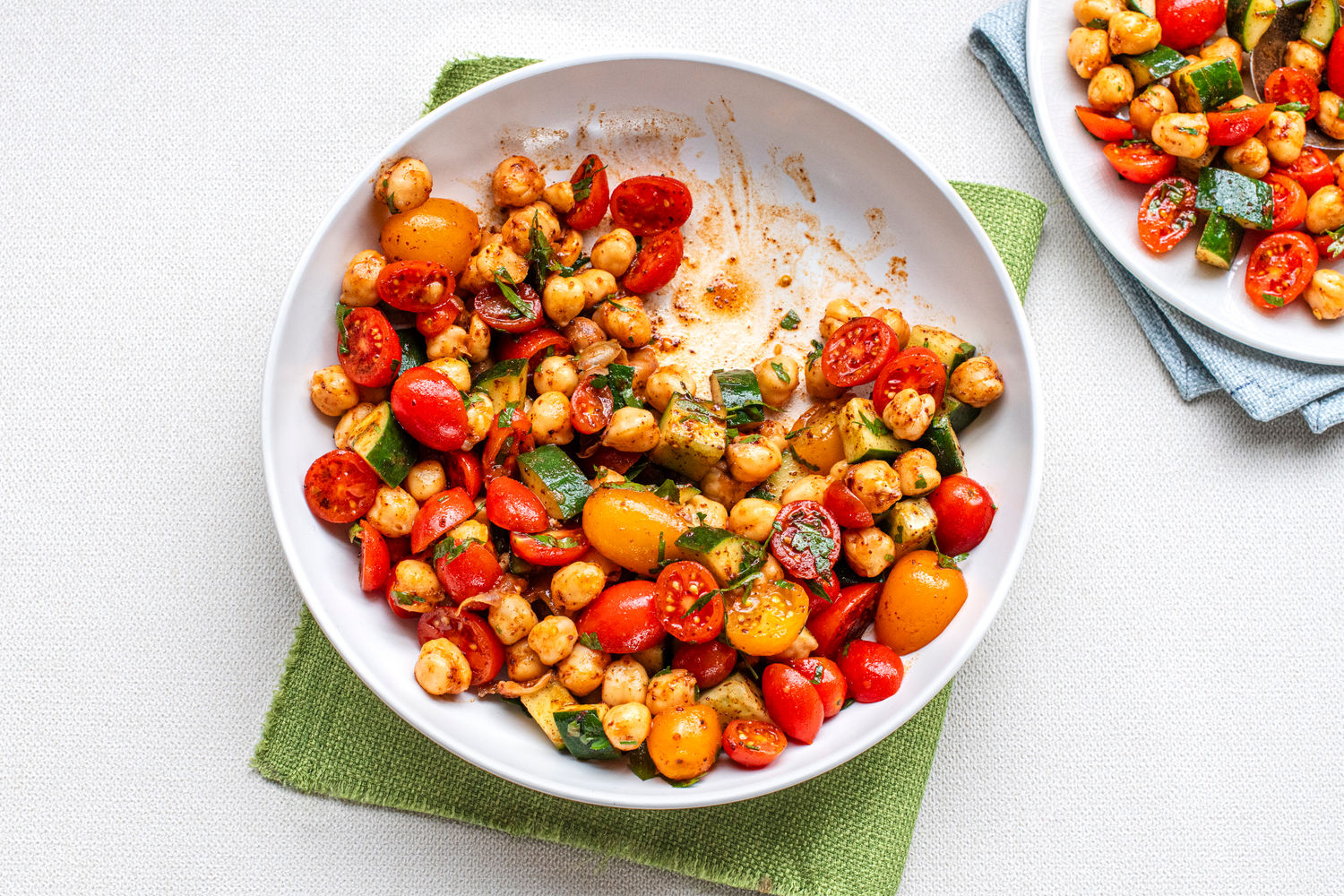 Tomato, Cucumber, & Chickpea Salad with Sumac Dressing | The Doctor's Kitchen